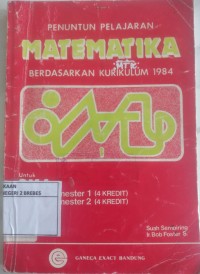 Image of MATEMATIKA BERDASARKAN KURIKULUM 1984