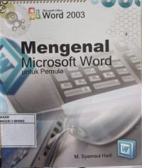 Image of MENGENAL MICROSOFT WORD UNTUK PEMULA